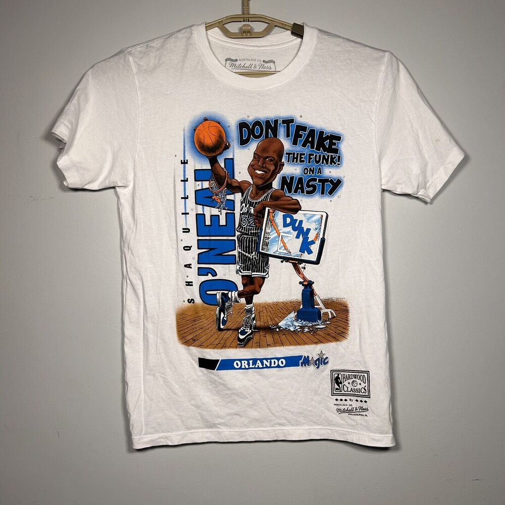Mitchell & Ness NBAlab Harwood Classics Orlando Magic Shaq Graphic Tee Shirt S